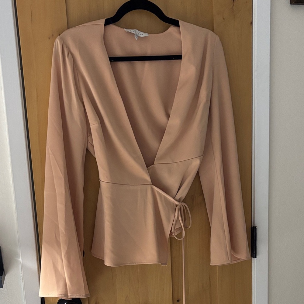 L'Academie Blush Wrap Top